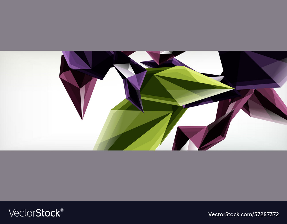 3d triangles and pyramids abstract