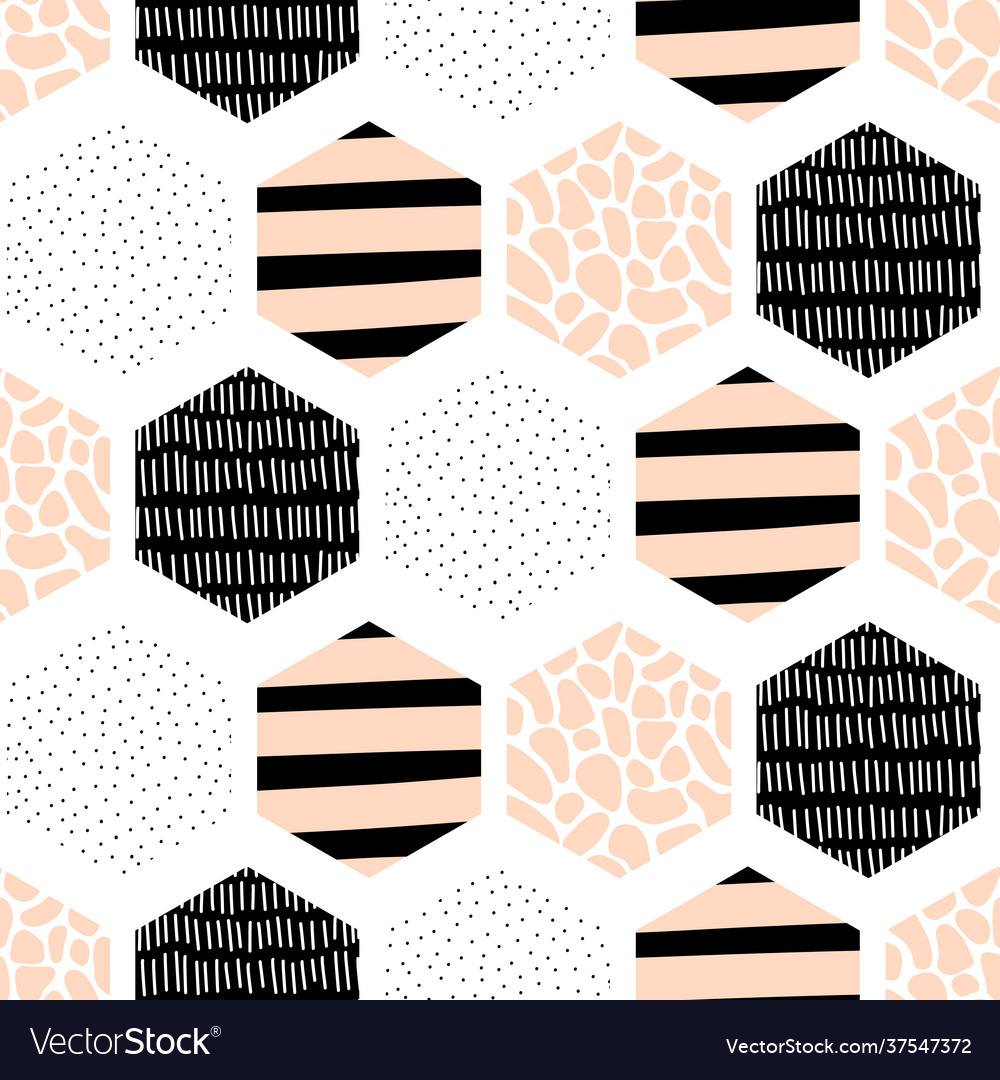 Abstract Geometric Hexagon Pattern