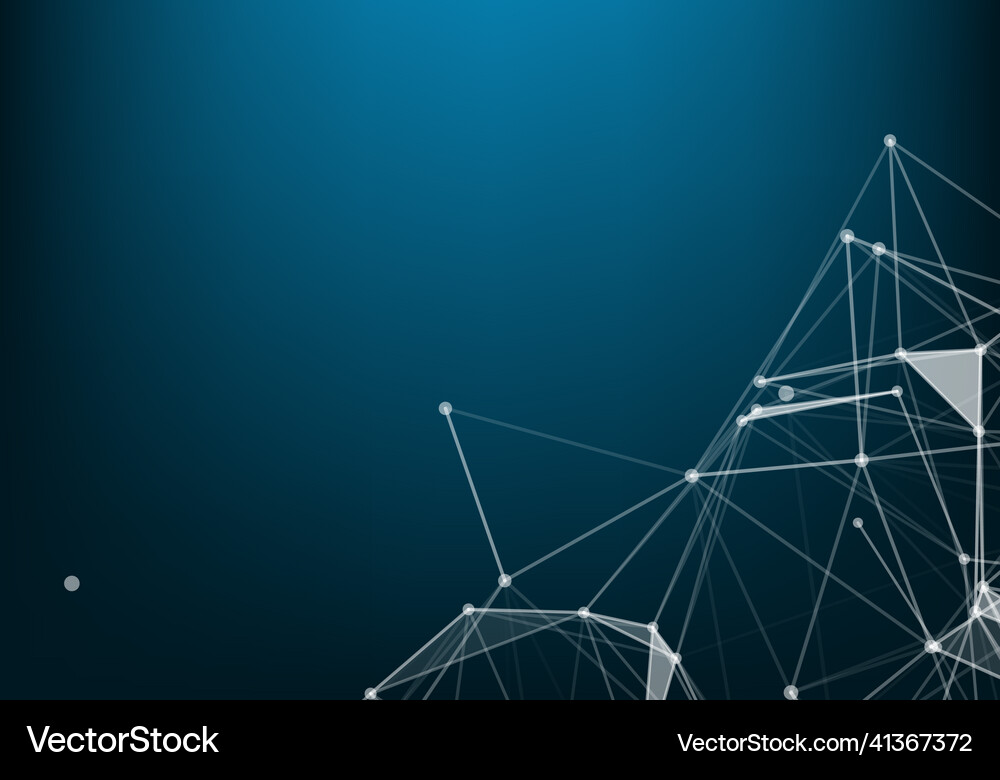 Abstract polygonal space low poly dark background Vector Image