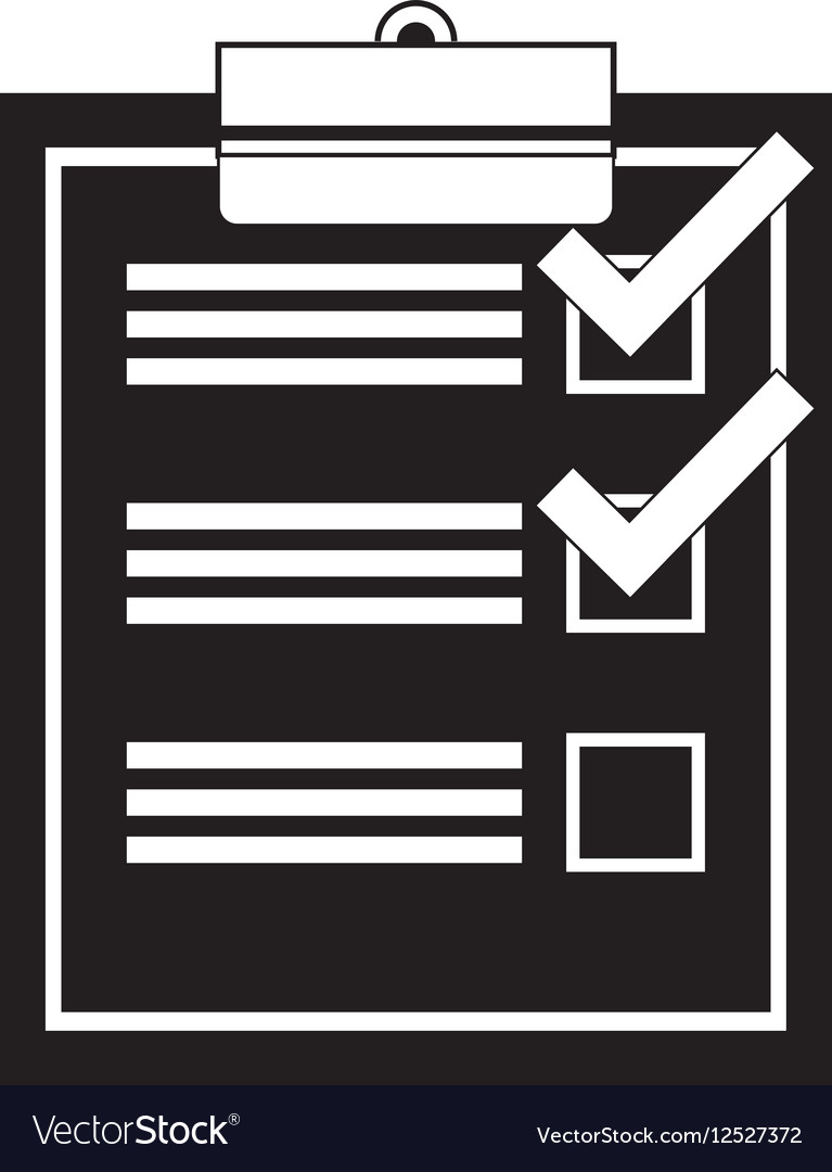 Checklist with square cases icon image