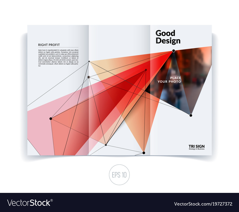 Design of business brochure template abstract