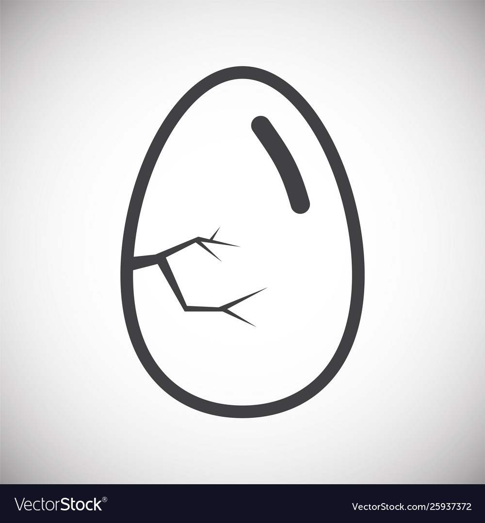 Egg related icon on background for graphic and web vector image Egg related icon on background for graphic and web