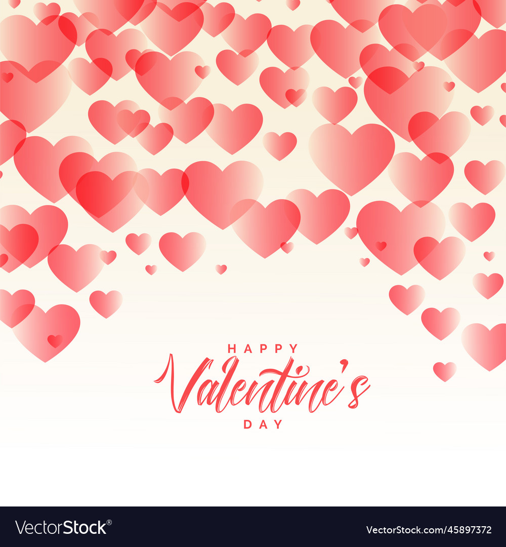 Elegant hearts pattern beautiful valentines day Vector Image