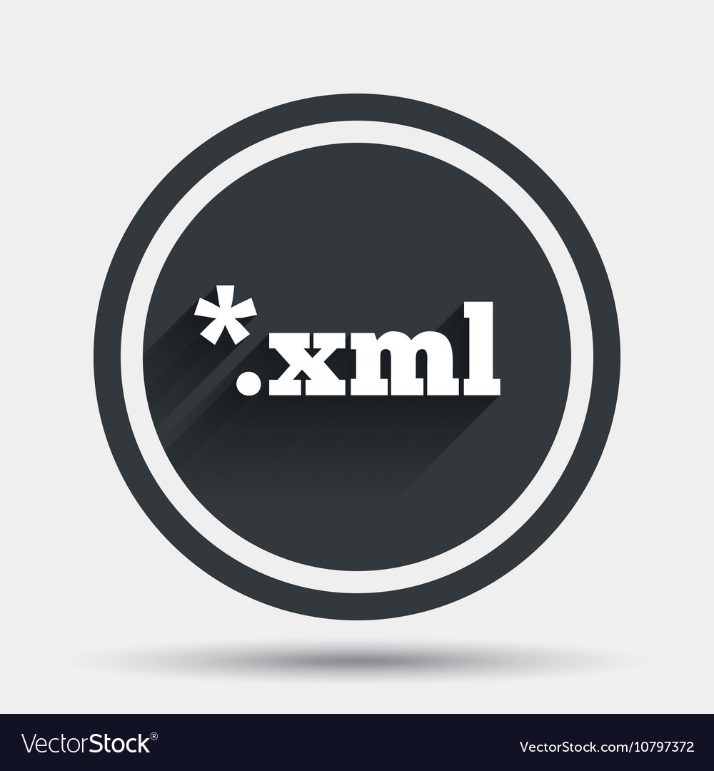 File document icon download xml button