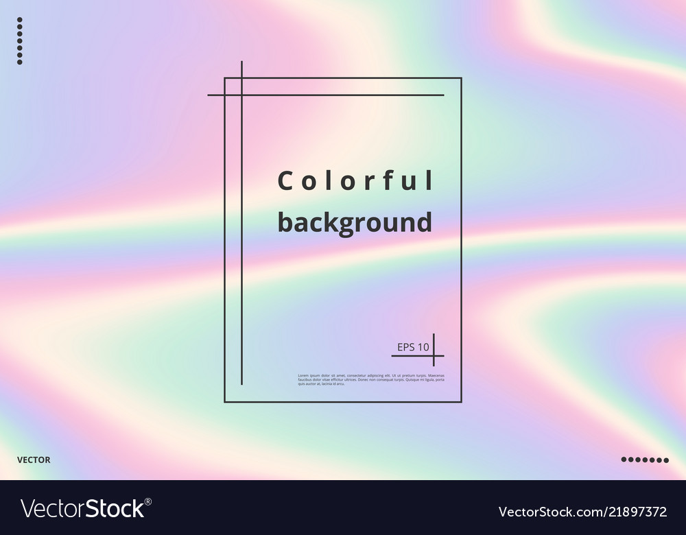 Holographic Rainbow Background