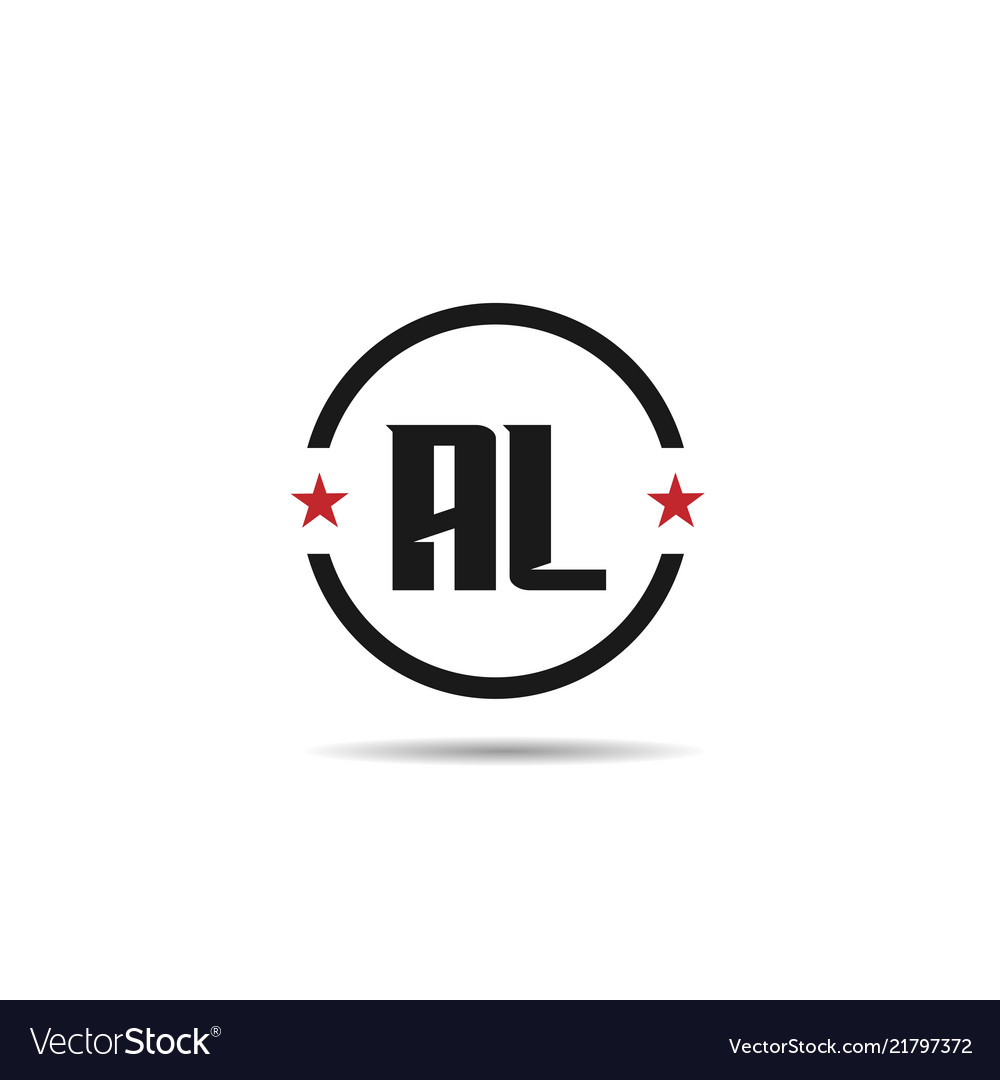 initial letter al logo