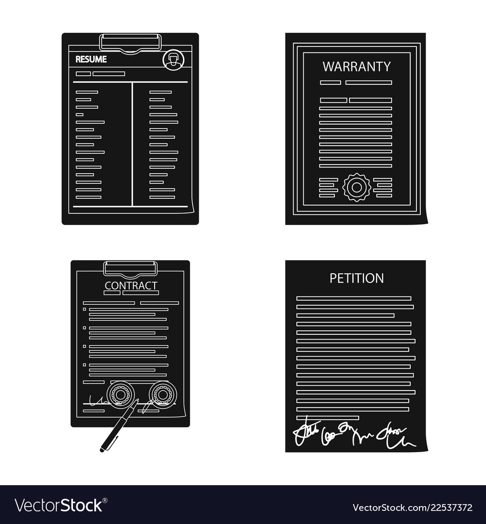 Isoliertes Form- und Dokumentenlogo-Set vector image Isoliertes Form- und Dokumentenlogo-Set