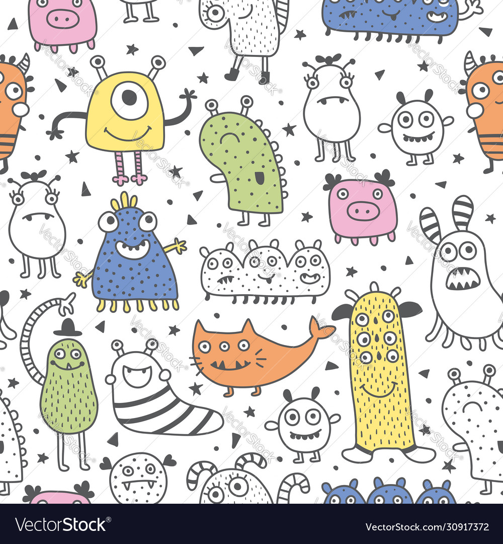 Monsters vector image Monsters