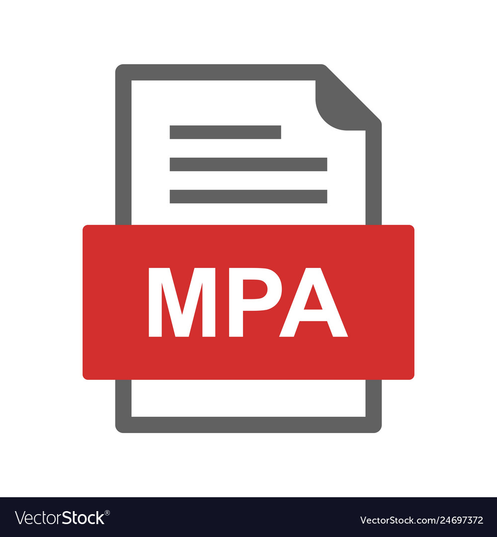 Mpa file document icon