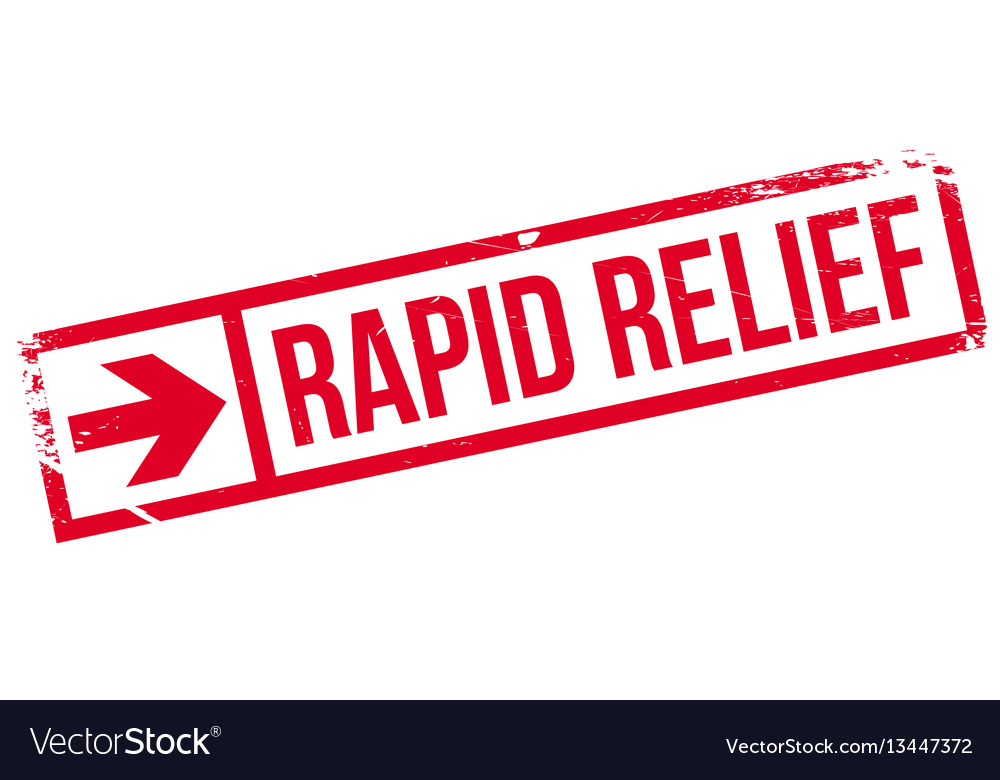 Rapid relief rubber stamp