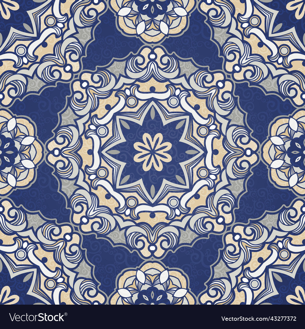 Seamless pattern filigree background vector image Seamless pattern filigree background