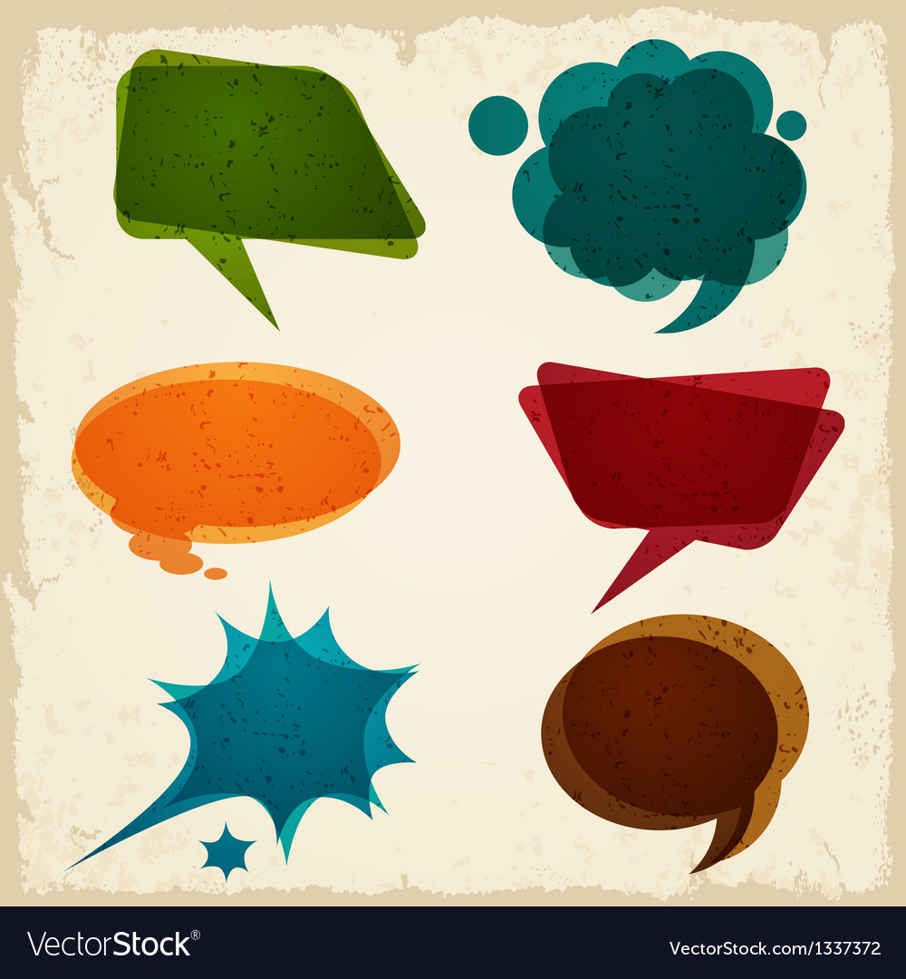 Speech bubble in retro style