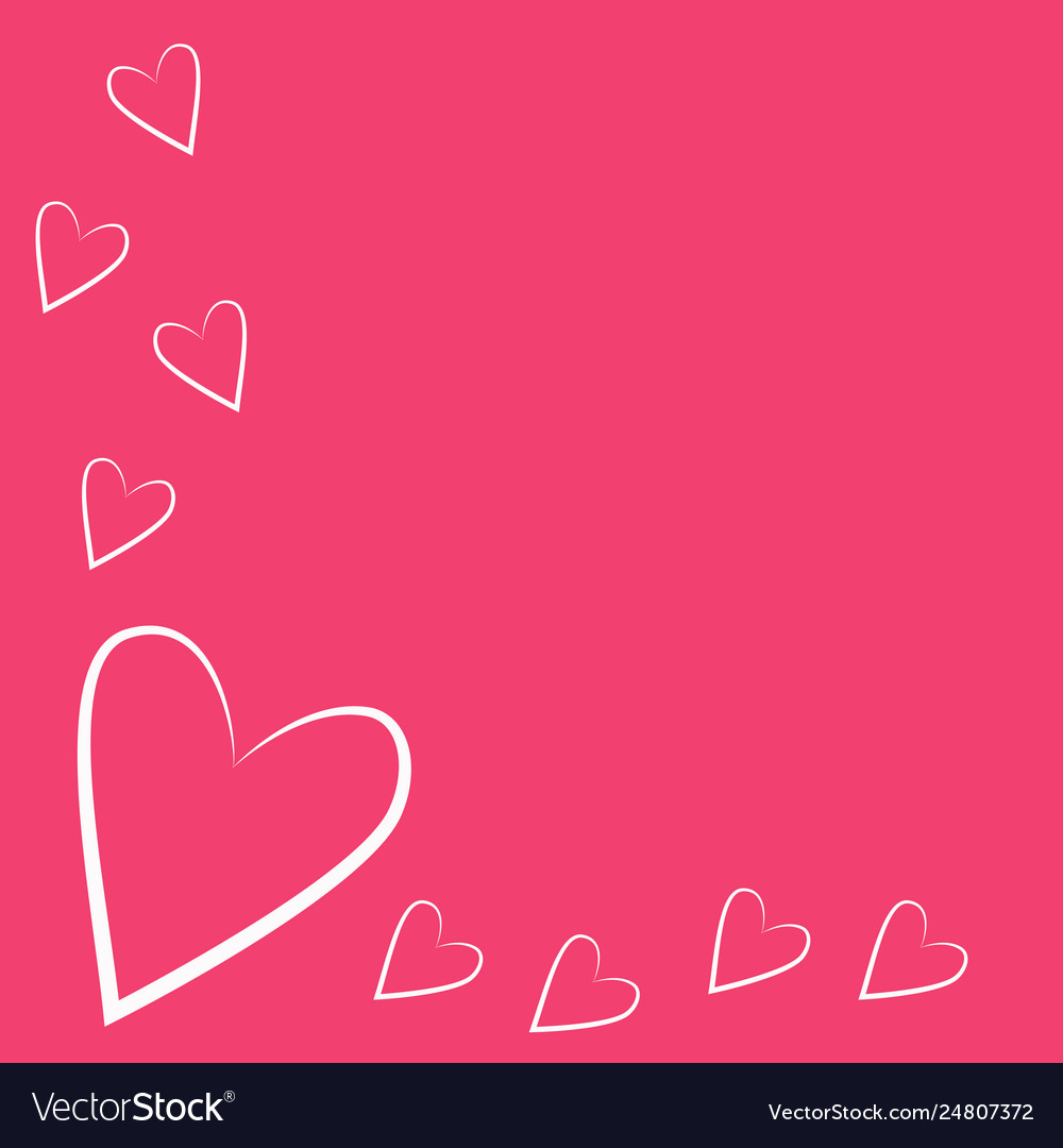 Valentines day heart frame with space for text