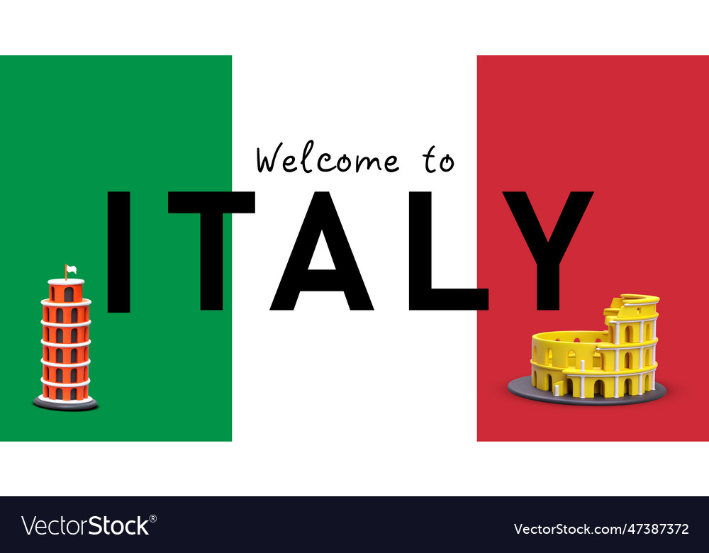 welcome-to-italy-inscription-royalty-free-vector-image