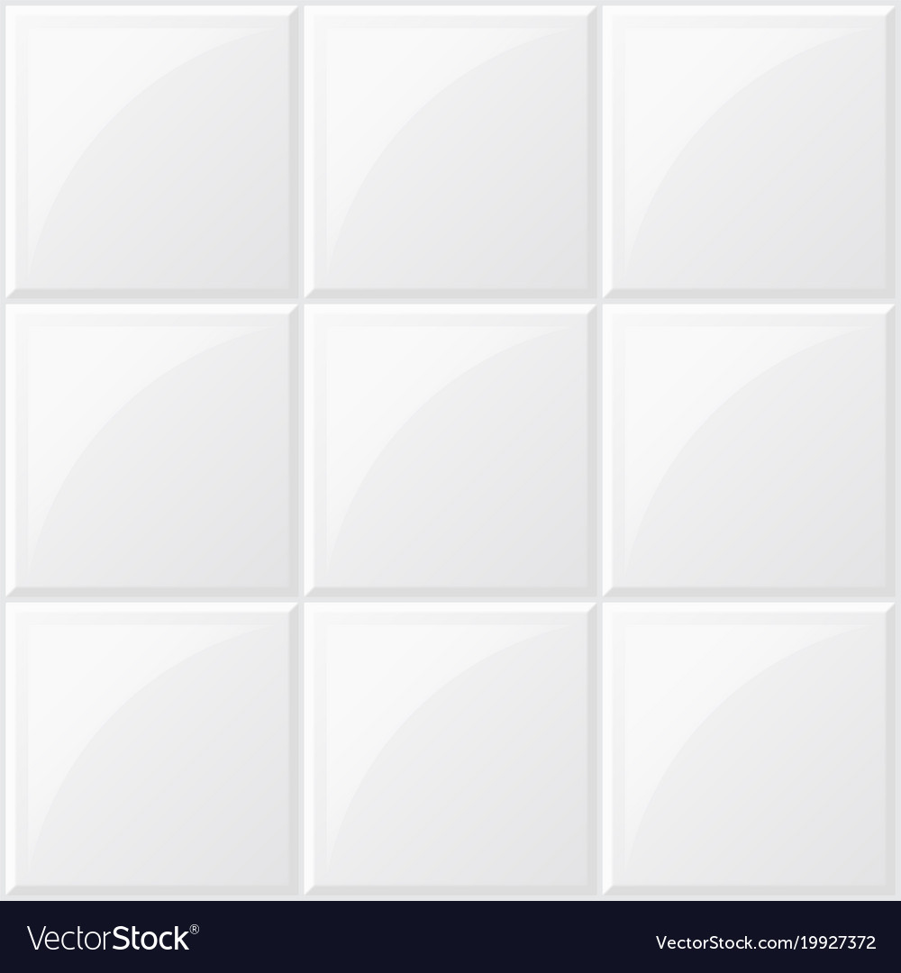 White tile Royalty Free Vector Image - VectorStock