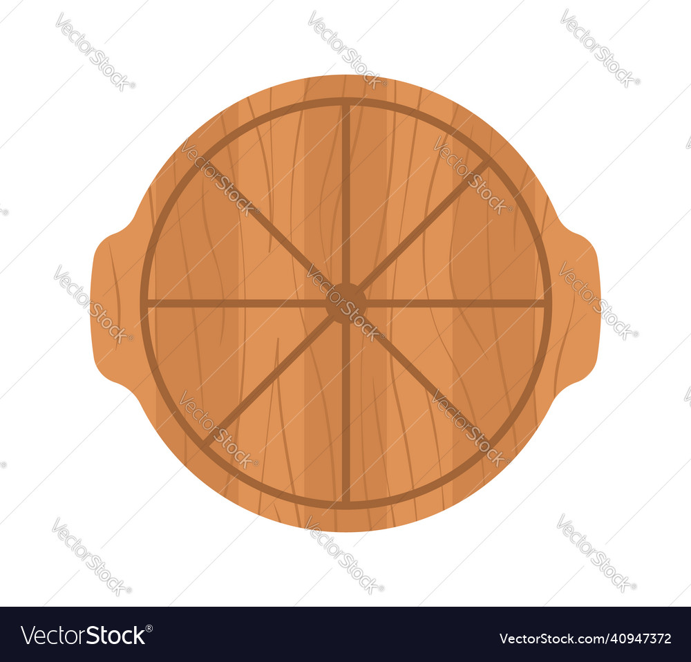 Wooden cutting board kitchen tool for cooking vector image Wooden cutting board kitchen tool for cooking