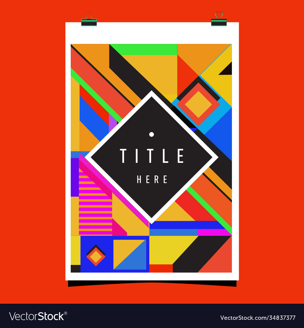 Abstract colorful geometric pattern background Vector Image Abstract colorful geometric pattern background