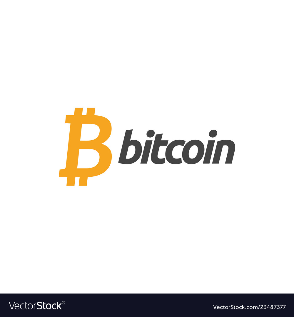 Bitcoin Icon Grafikdesign Vorlage