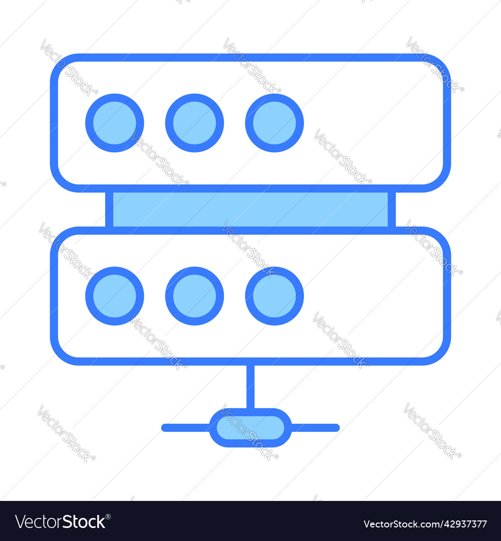 Database finance related line icon editable