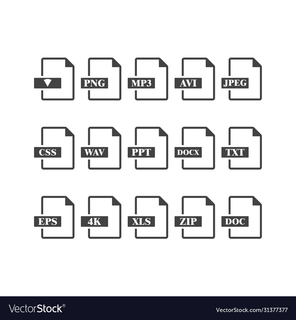 Format web document on white isolated background vector image Format web document on white isolated background