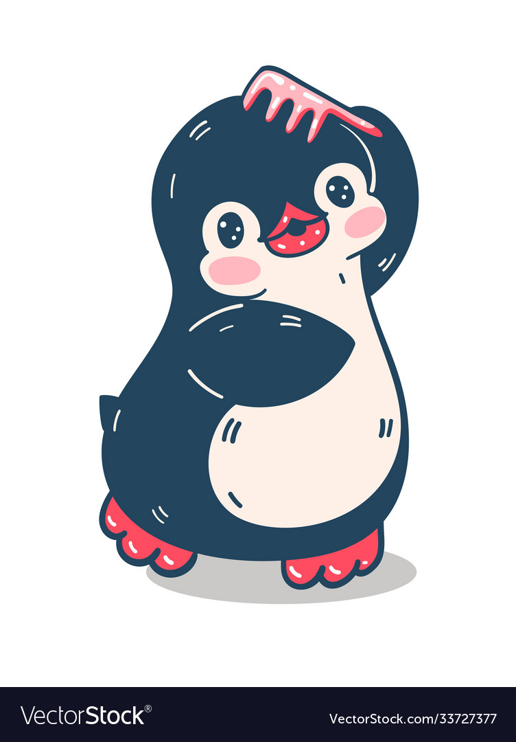 Lustiger Cartoon Pinguin