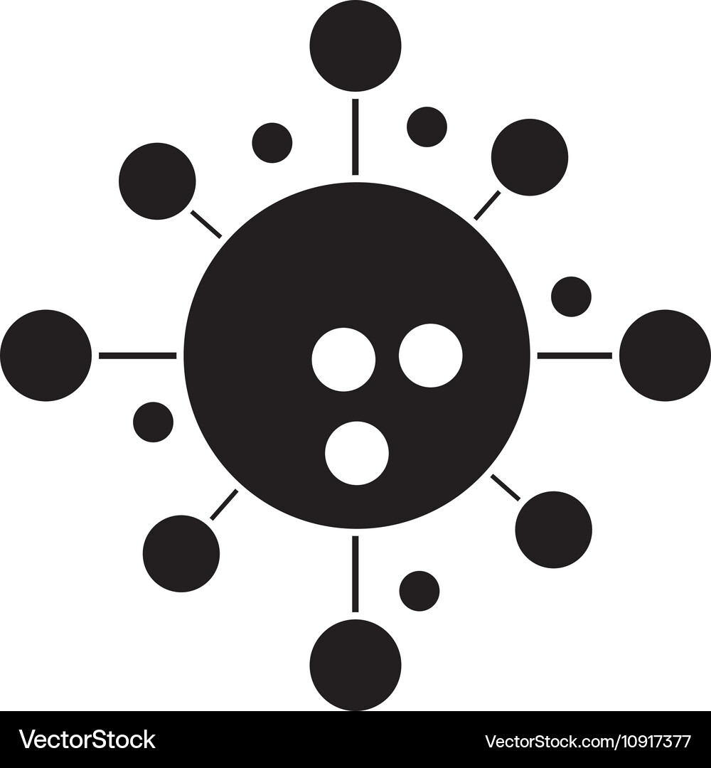 Isolated atom molecule design Royalty Free Vector Image