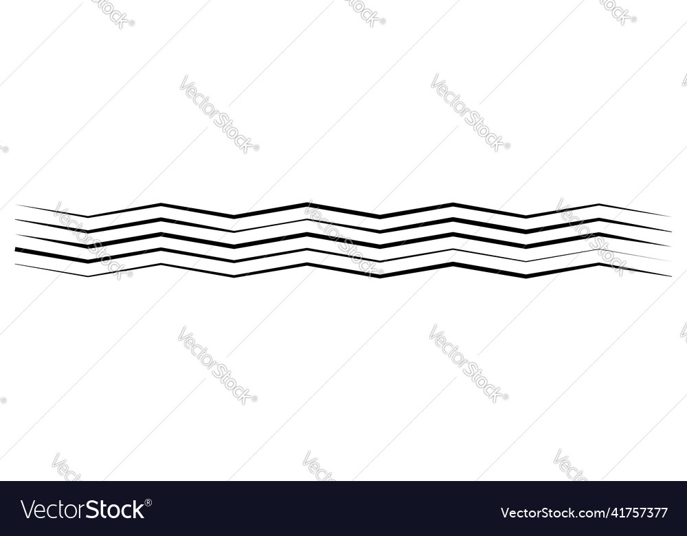 Line stripe element with distorted deformed effect