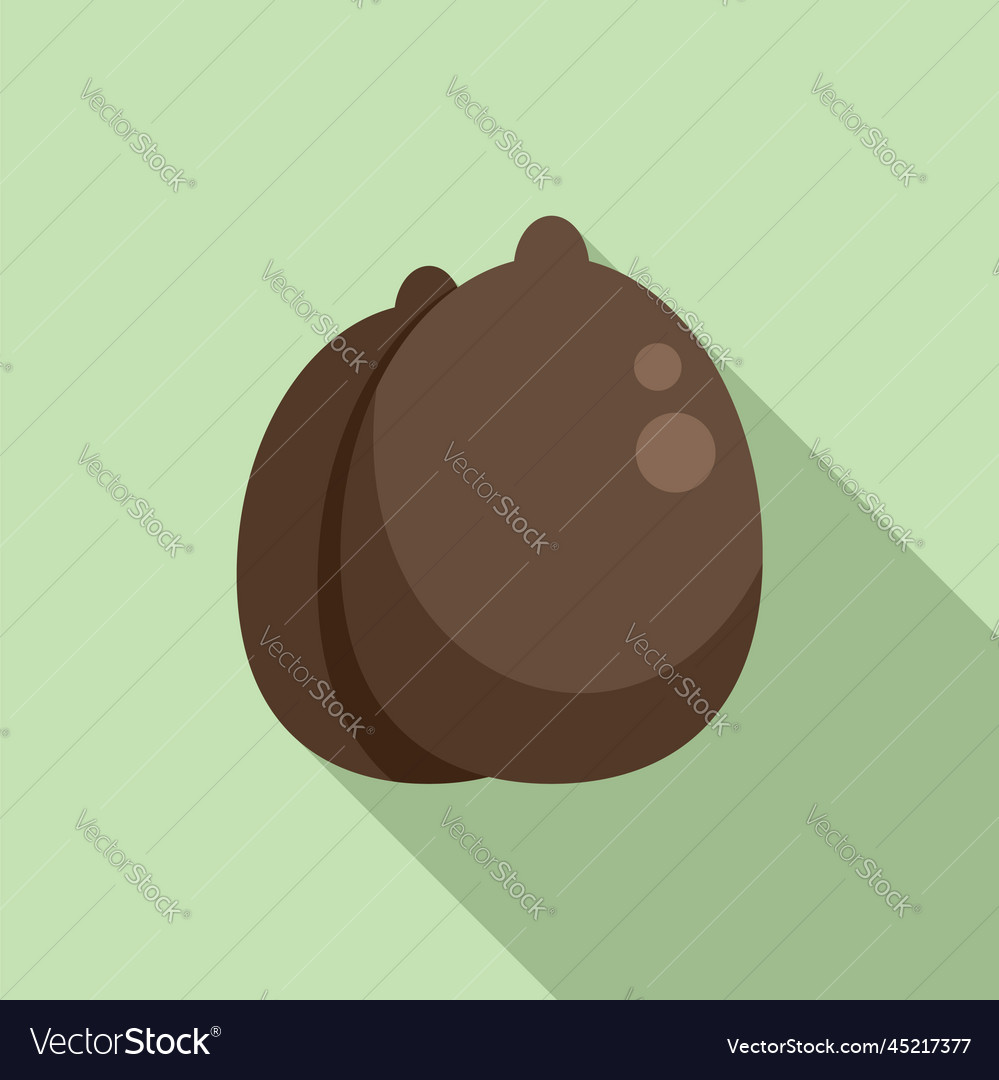 Seasonal allergy nut icon flat spring man Vector Image