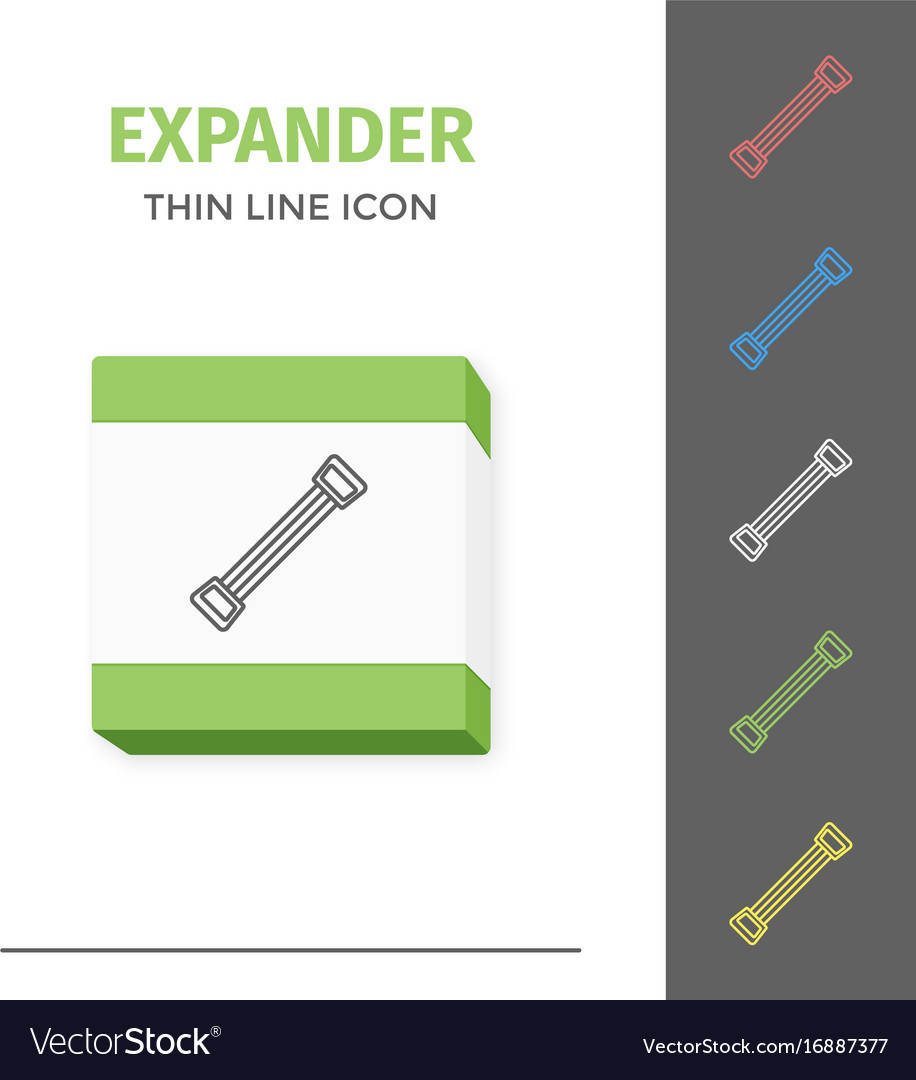 Simple line stroked handle expander icon