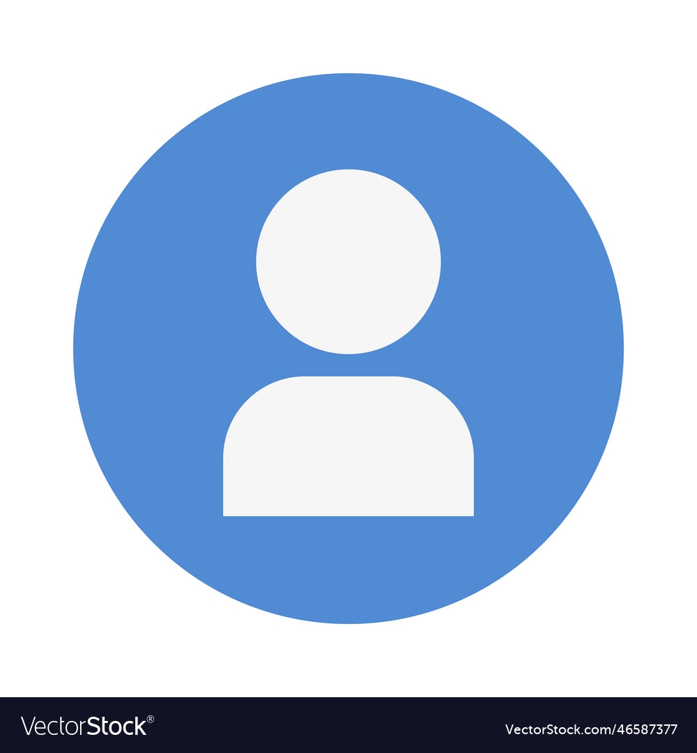 User symbol or account symbol Royalty Free Vector Image