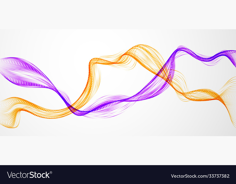 Abstract background with mutual wave flowing vector image Abstract background with mutual wave flowing