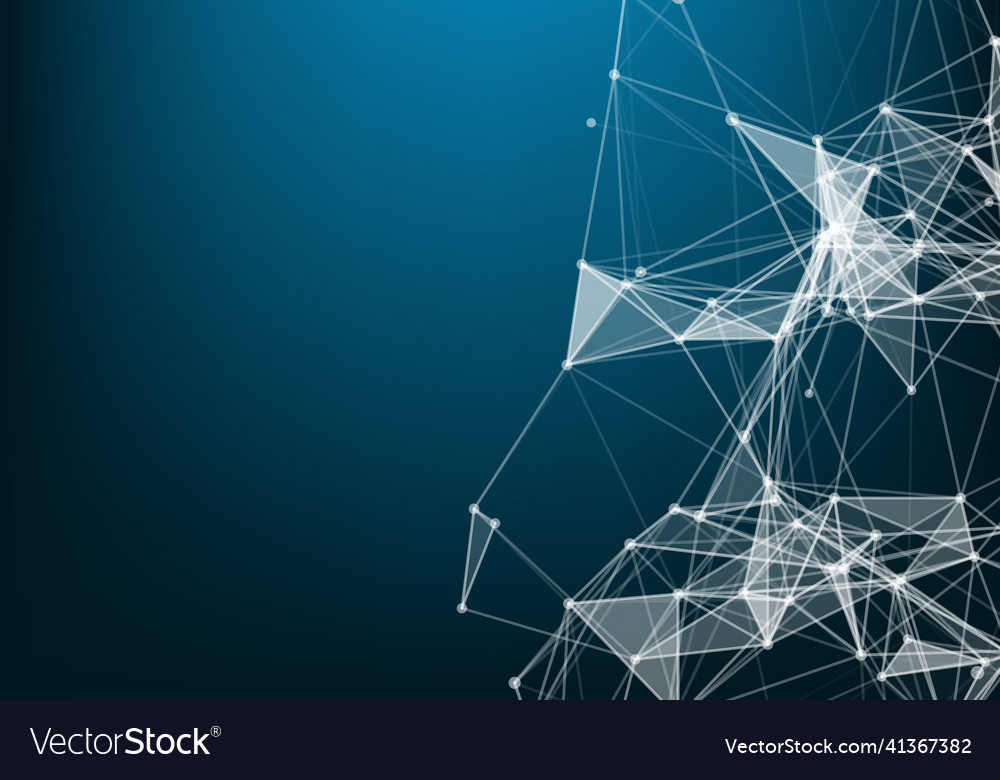 Abstract technology background network connection vector image Abstract technology background network connection