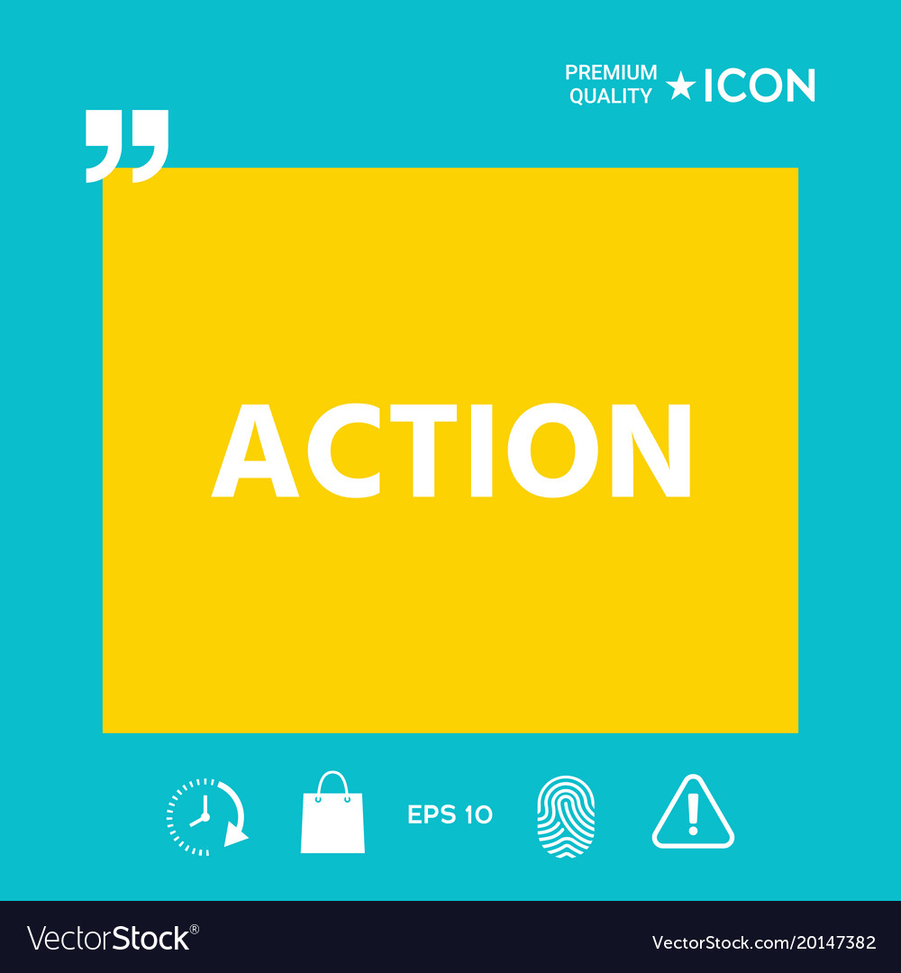 Action button symbol