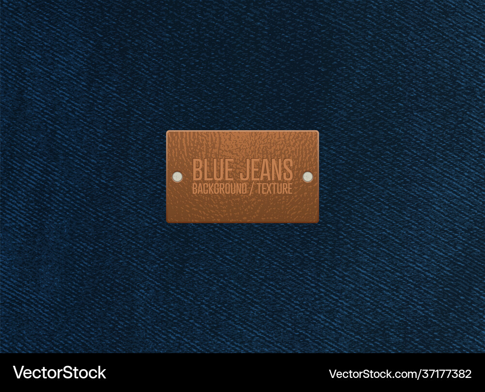 Blue jeans texture background Royalty Free Vector Image