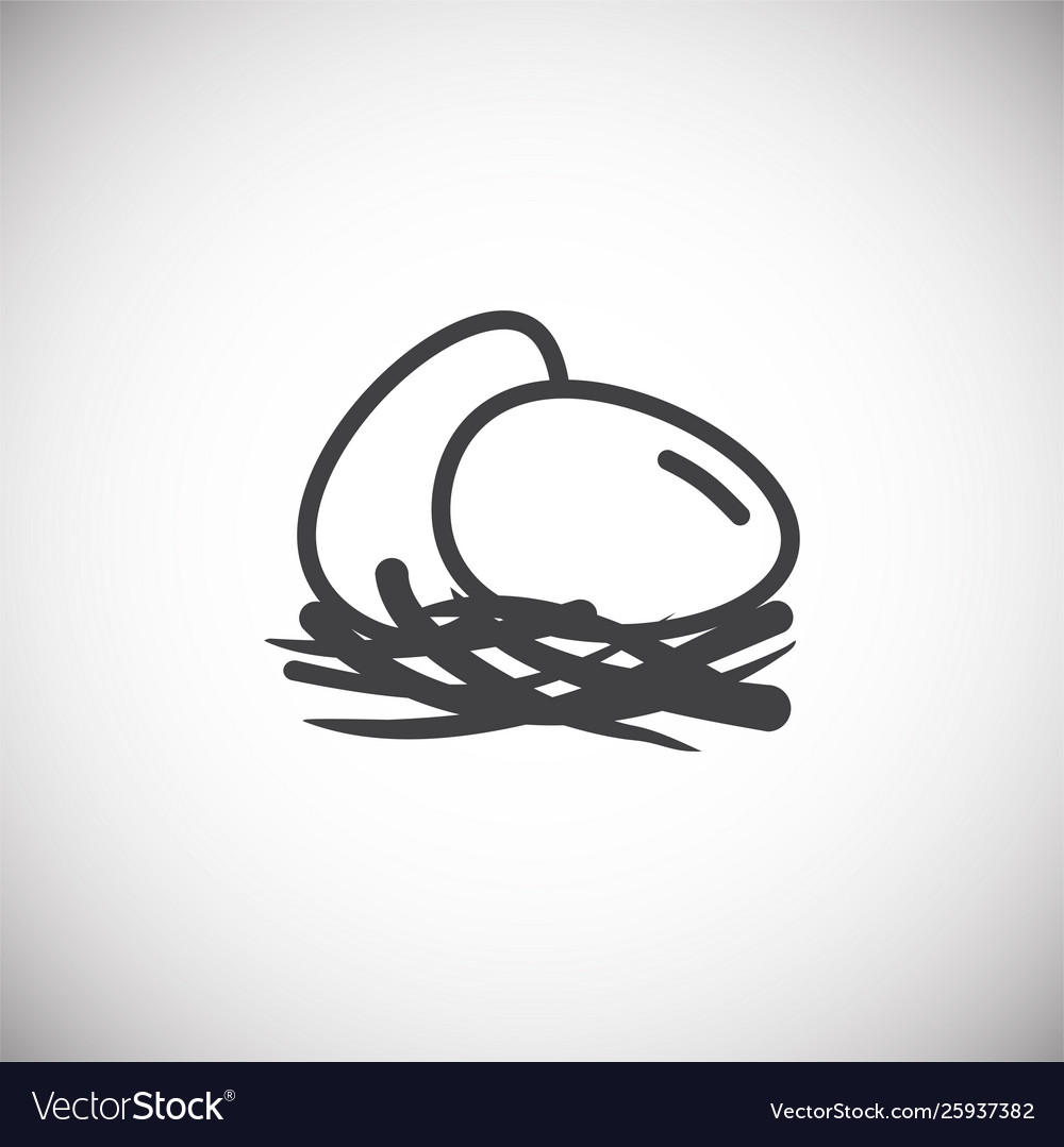 Egg related icon on background for graphic and web vector image Egg related icon on background for graphic and web