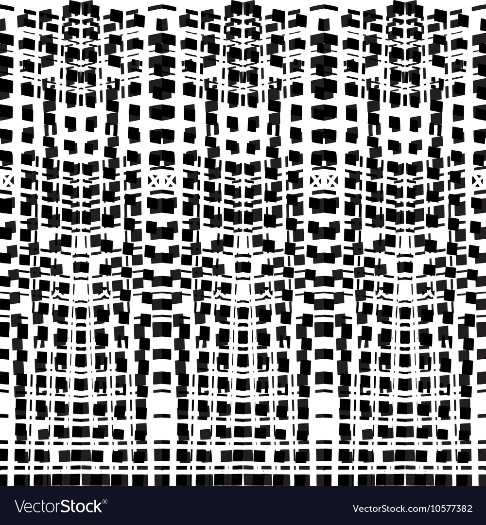 Hand-drawn seamless pattern with abstract