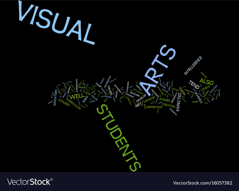 importance of visual arts work