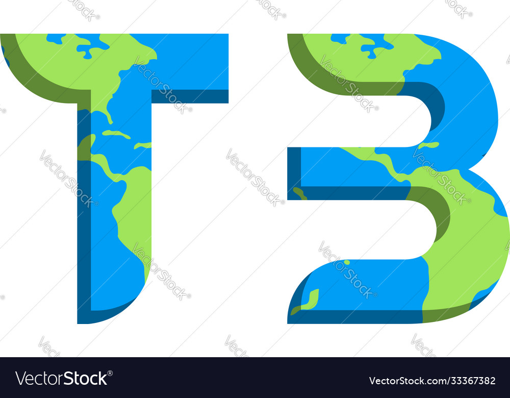 Initial tb logo design with world map style
