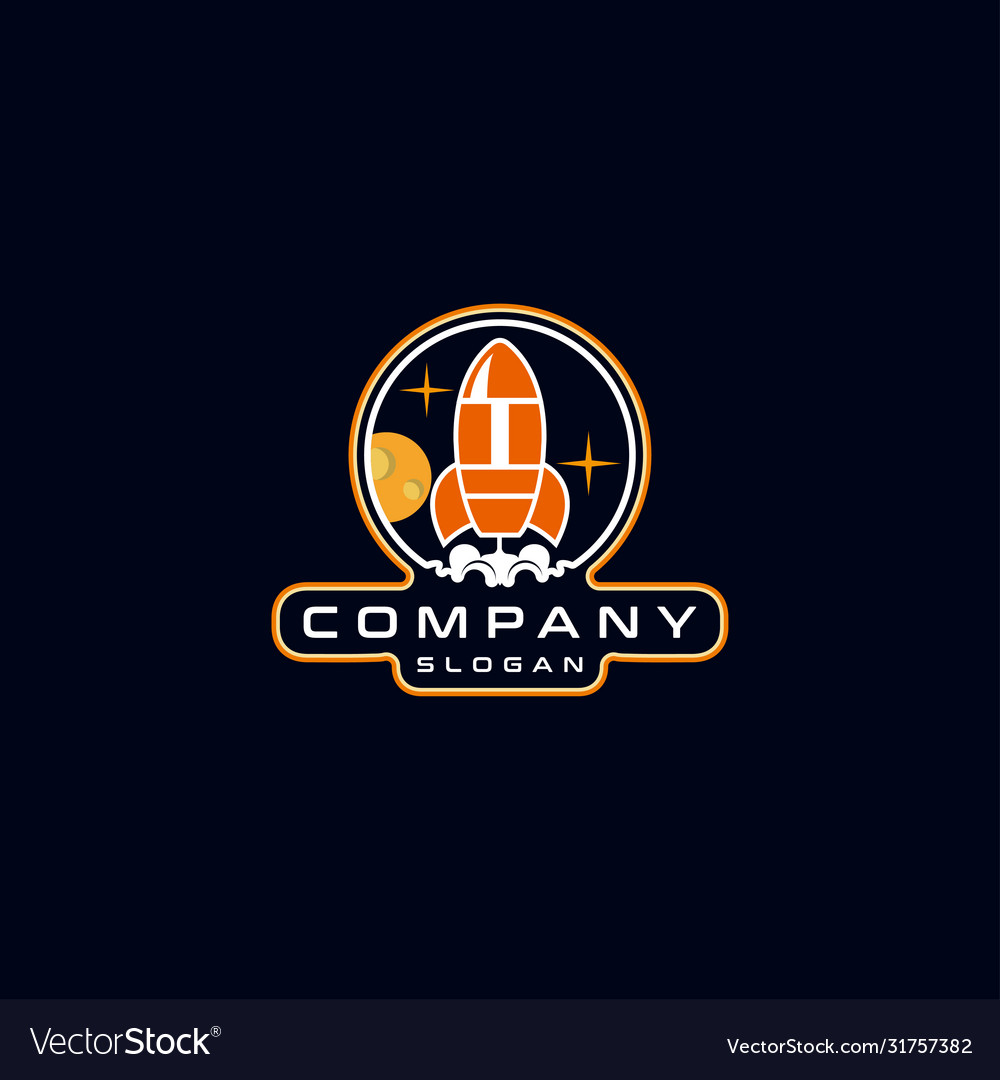 Letter i rocket logo design