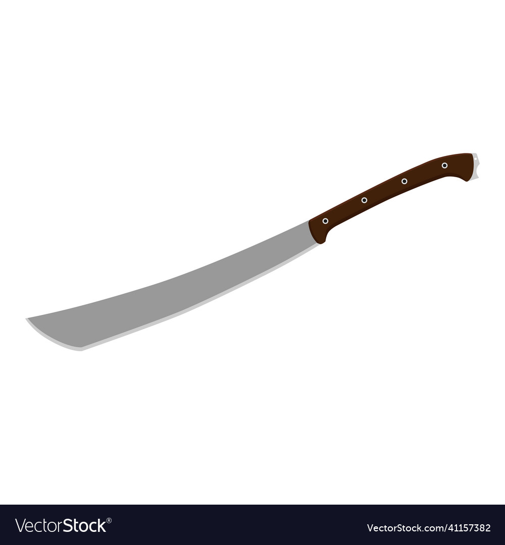 Machete isolated on white background vector image Machete isolated on white background