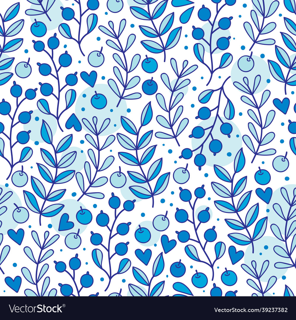 Seamless spring pattern vector image Seamless spring pattern