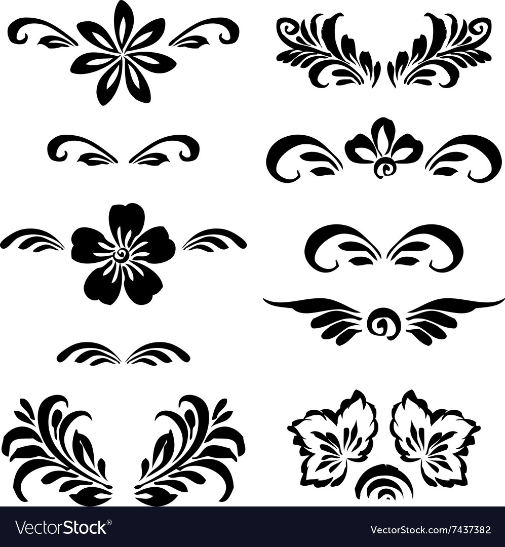 Stylized floral ornament