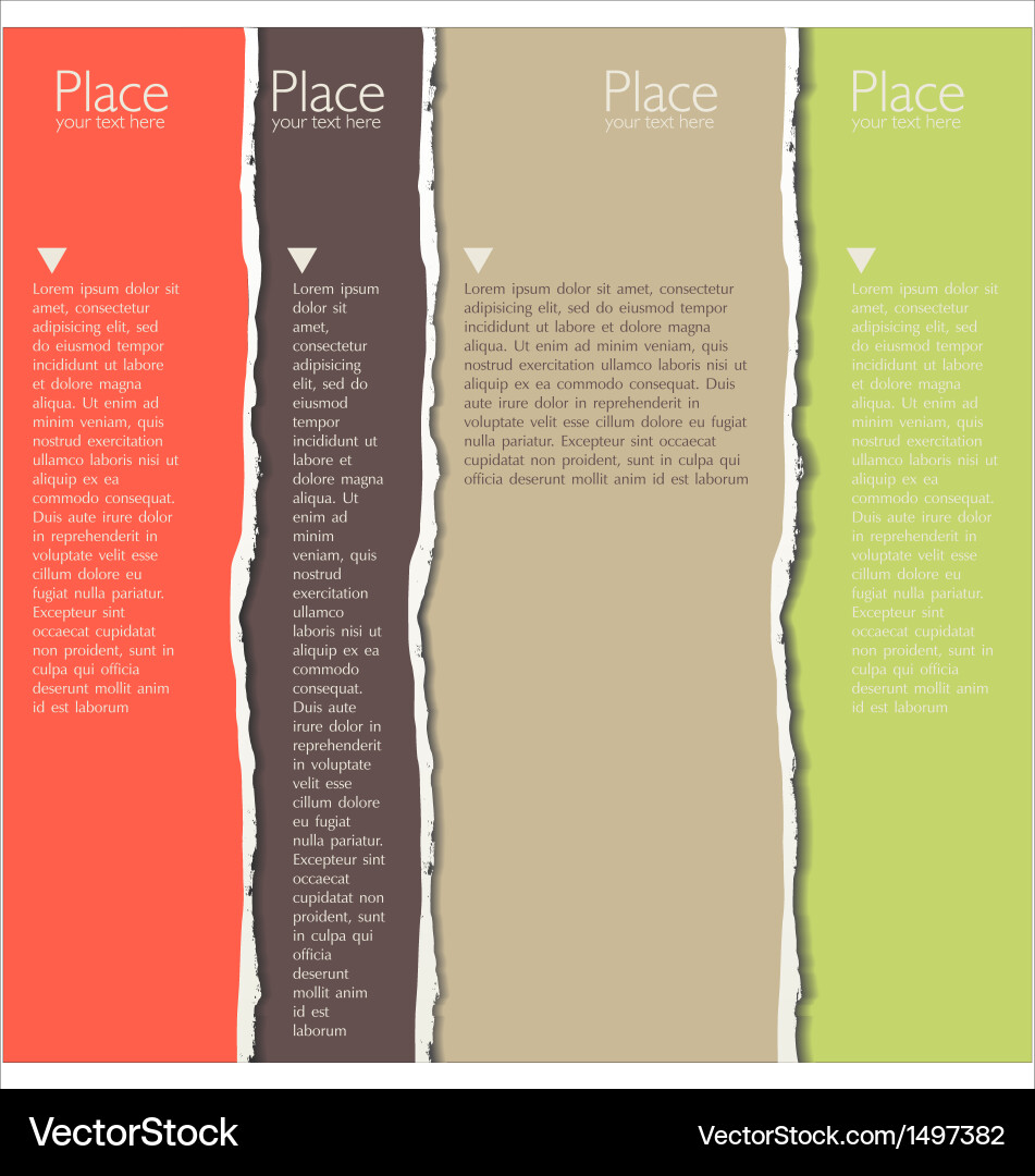 Torn paper background with space for text Vector Image