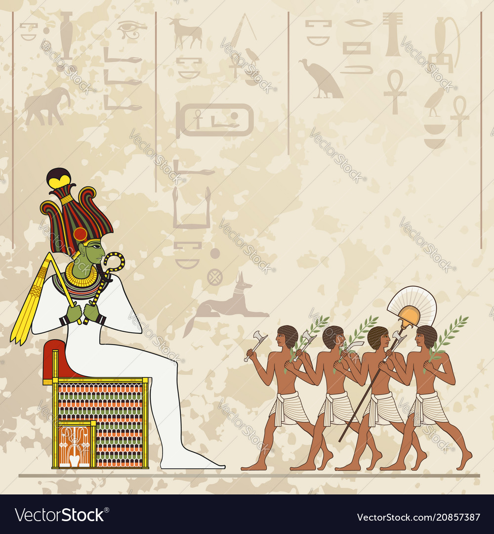 Ancient egypt banner Royalty Free Vector Image