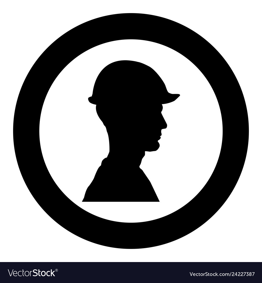 Avatar builder architect engineer in helmet view vector image Avatar builder architect engineer in helmet view