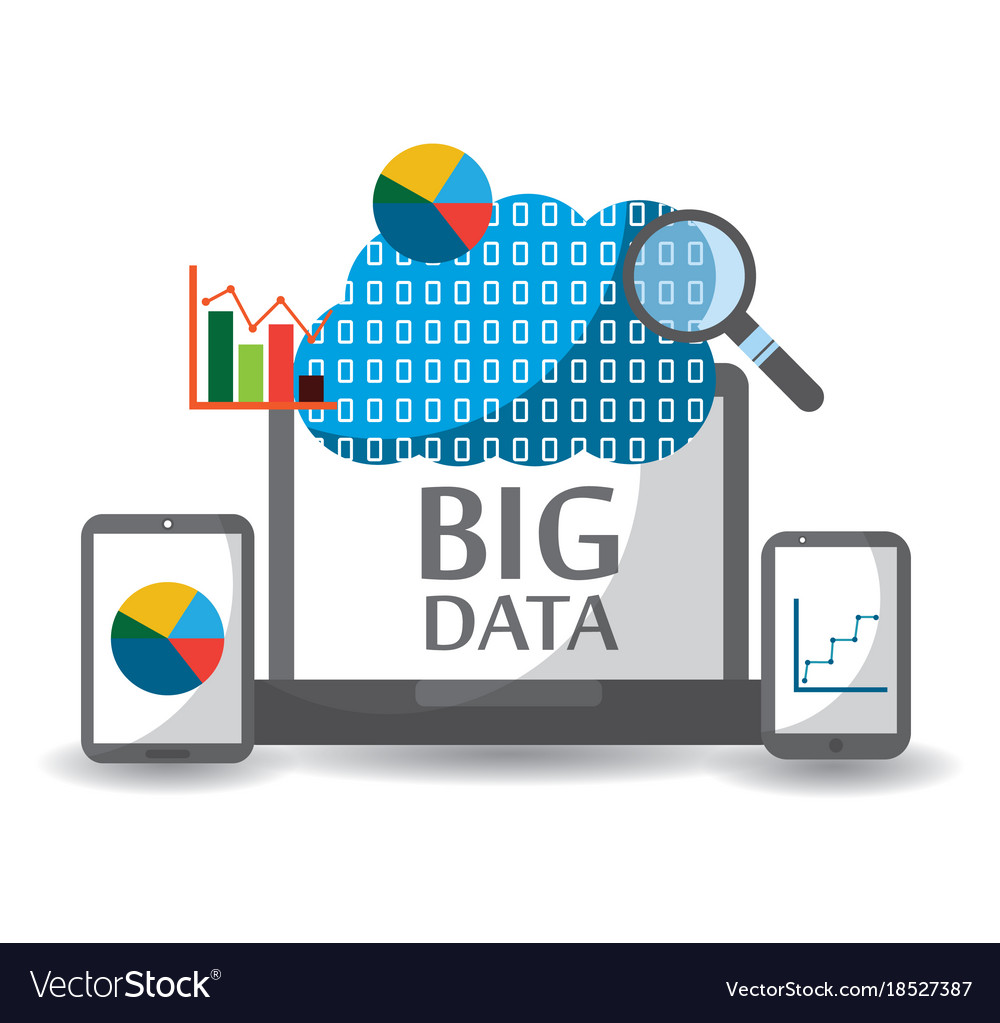 Big data and cloud technology solution concept