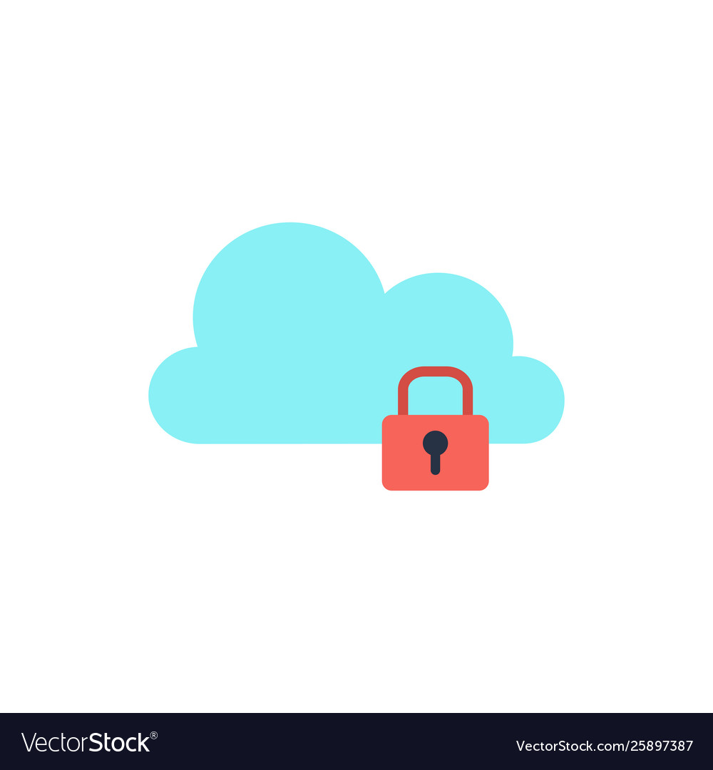 Data protection sign Royalty Free Vector Image