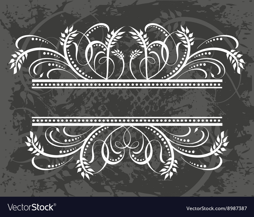 Decorative frame with pattern