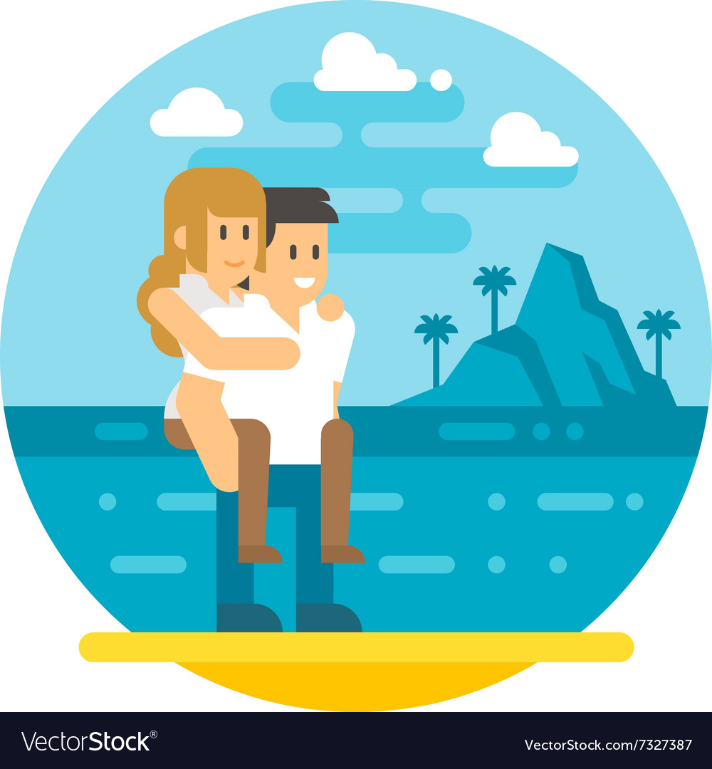 Piggyback Royalty Free Vector Image - VectorStock