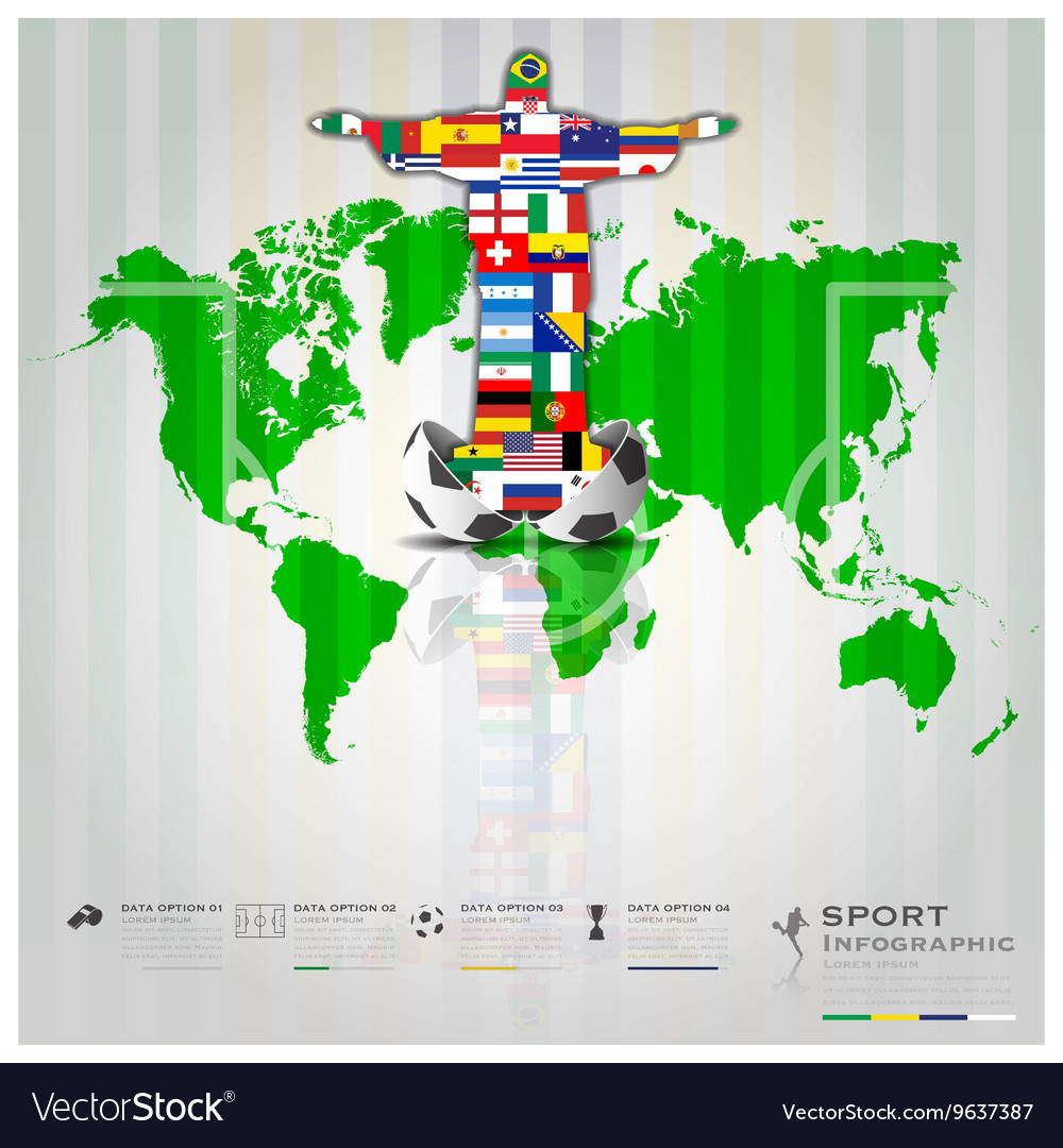 Football tournament sport infographic background